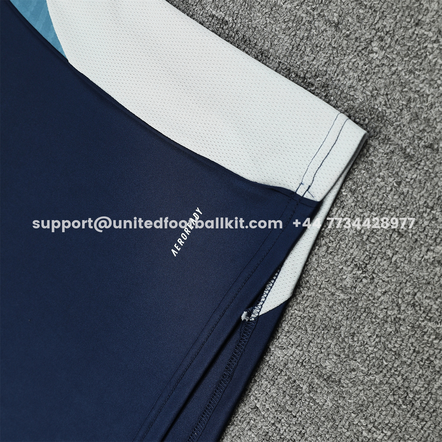 Unitedfootballkit.com | Arsenal 25-26 Vest Training Set - Deep Blue Vest and Shorts -Customize Name, Number and Patch | Worldwide Shipping