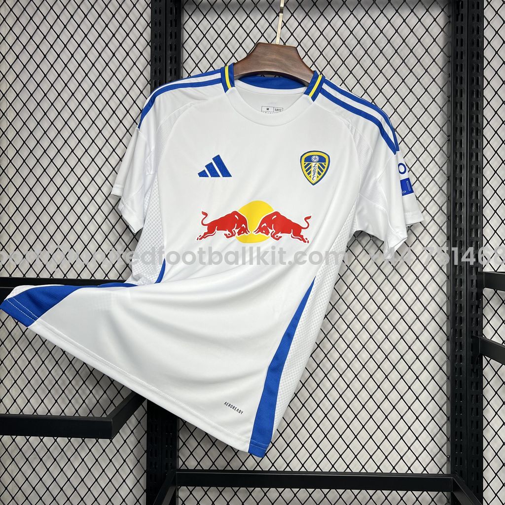 Unitedfootballkit.com | Leeds United 24-25 Home Stadium Jersey - Fans Version -Customize Name, Number and Patch | Worldwide Shipping