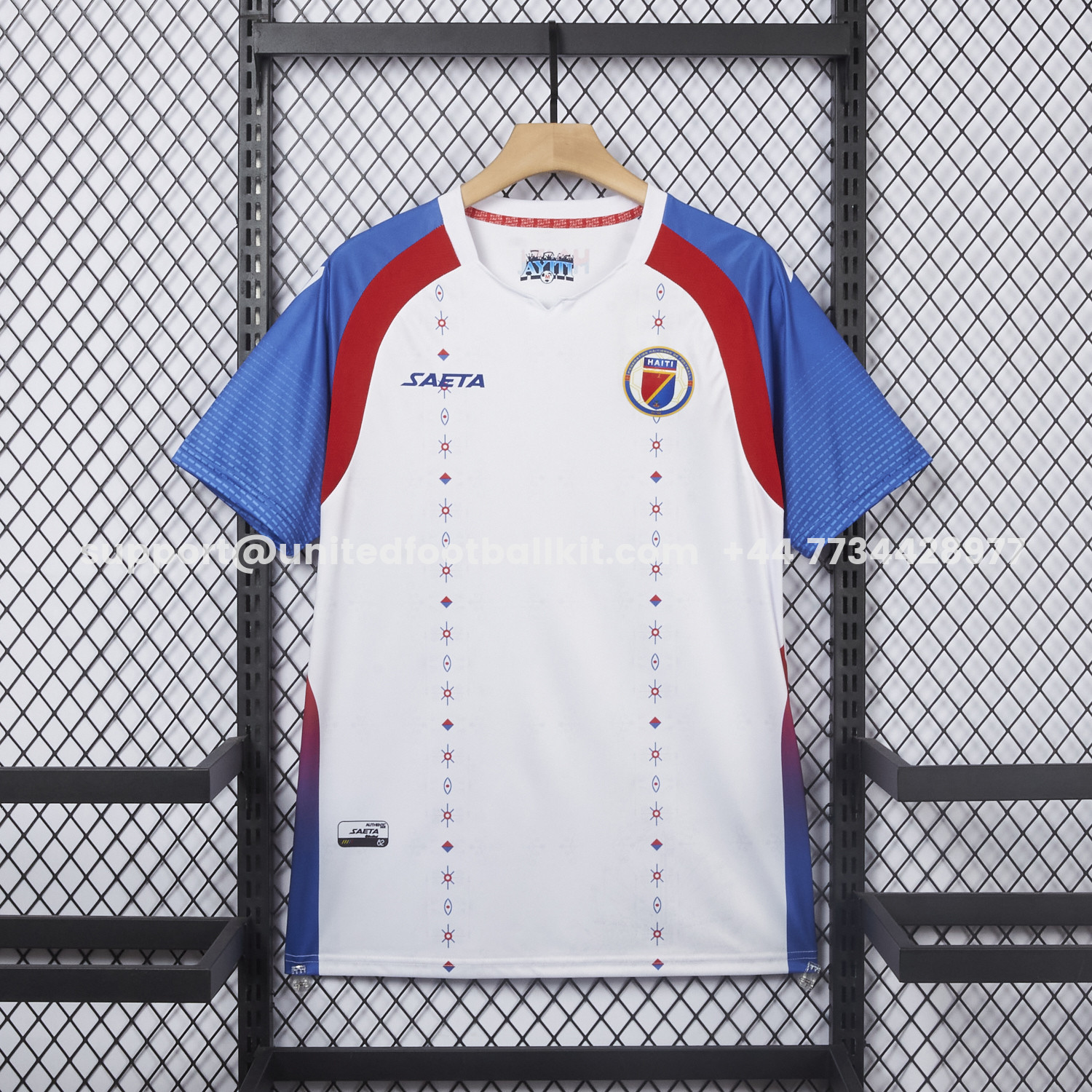 Unitedfootballkit.com | Haiti 2026 Away White Jersey - Fans Version -Customize Name, Number and Patch | Worldwide Shipping