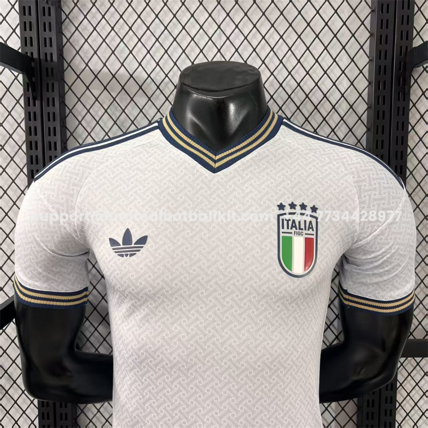 Unitedfootballkit.com | Italy 2026 Away White Jersey - Player Version -Customize Name, Number and Patch | Worldwide Shipping