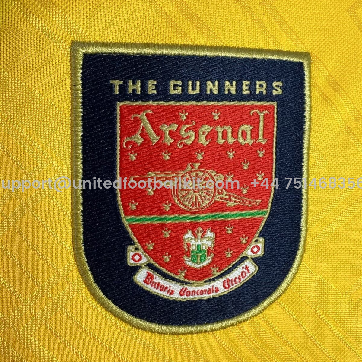 Unitedfootballkit.com | Retro Arsenal 1996-97 Away Long Sleeves Jersey -Customize Name, Number and Patch | Worldwide Shipping