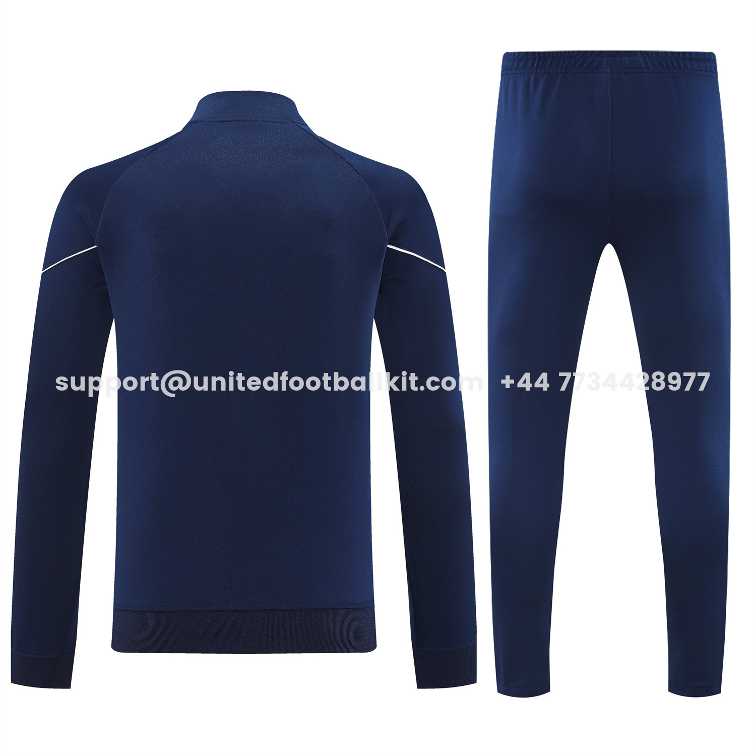 Unitedfootballkit.com | Marseille 25-26 Long Sleeve Training Set - Dark Blue Top & Pants -Customize Name, Number and Patch | Worldwide Shipping
