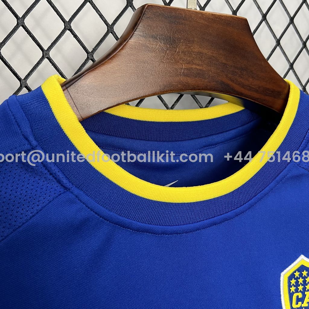 Unitedfootballkit.com | Retro Boca Juniors 2000-01 Home Jersey -Customize Name, Number and Patch | Worldwide Shipping