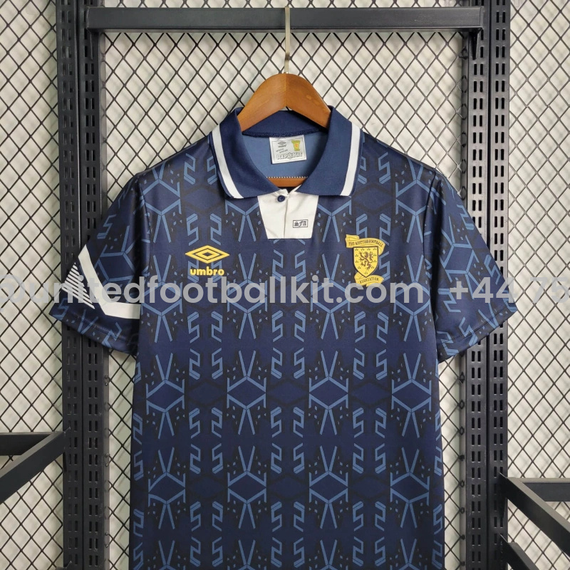 Unitedfootballkit.com | Retro S-c-o.t l.a-n.d 1992 Home Stadium Jersey -Customize Name, Number and Patch | Worldwide Shipping