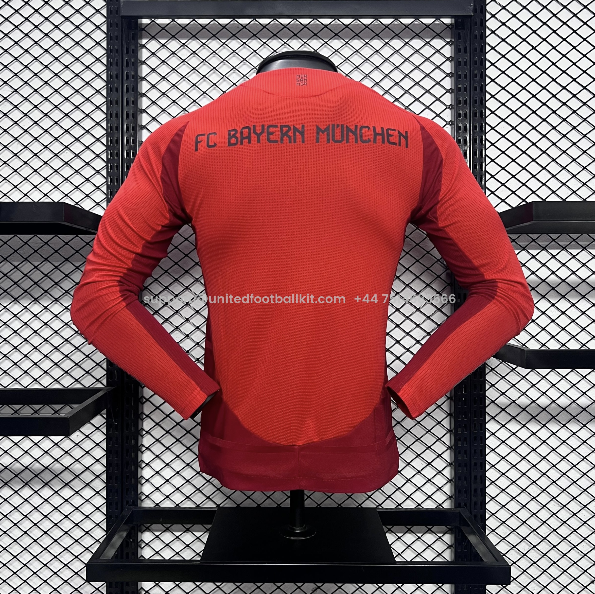 Unitedfootballkit.com | Bayern Munich 24-25 Home Long Sleeve Jersey - Player Version -Customize Name, Number and Patch | Worldwide Shipping