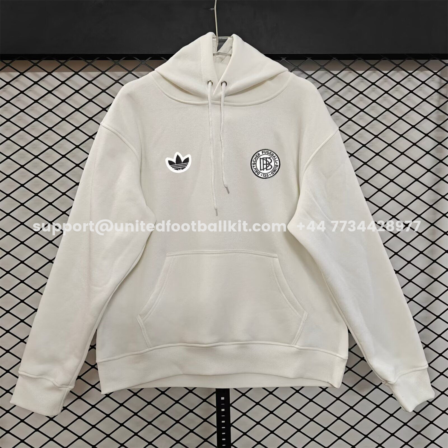 Unitedfootballkit.com | Germany 2026 Terrace Icon DFB Unisex Pullover Hoodie -Customize Name, Number and Patch | Worldwide Shipping