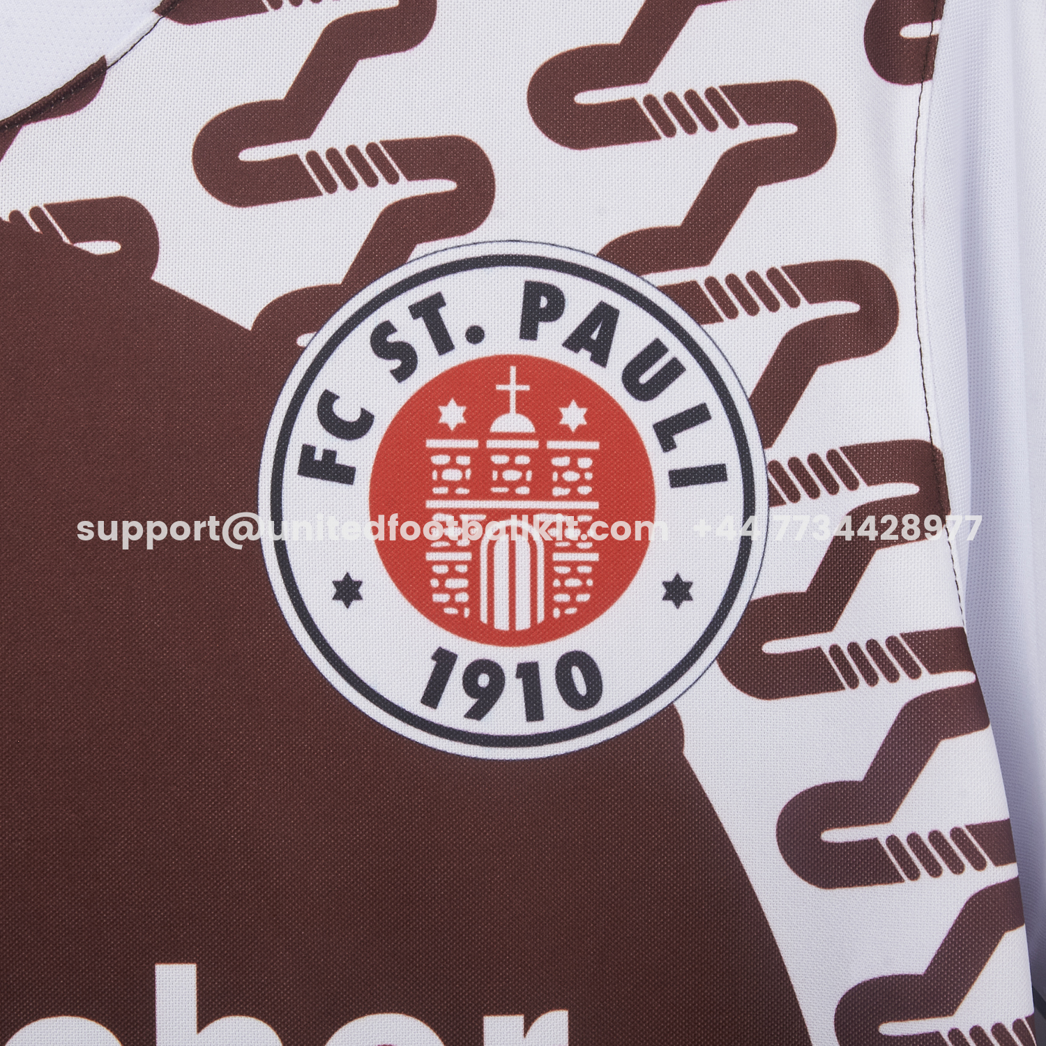 Unitedfootballkit.com | Retro St. Pauli 1993-94 Home Jersey -Customize Name, Number and Patch | Worldwide Shipping
