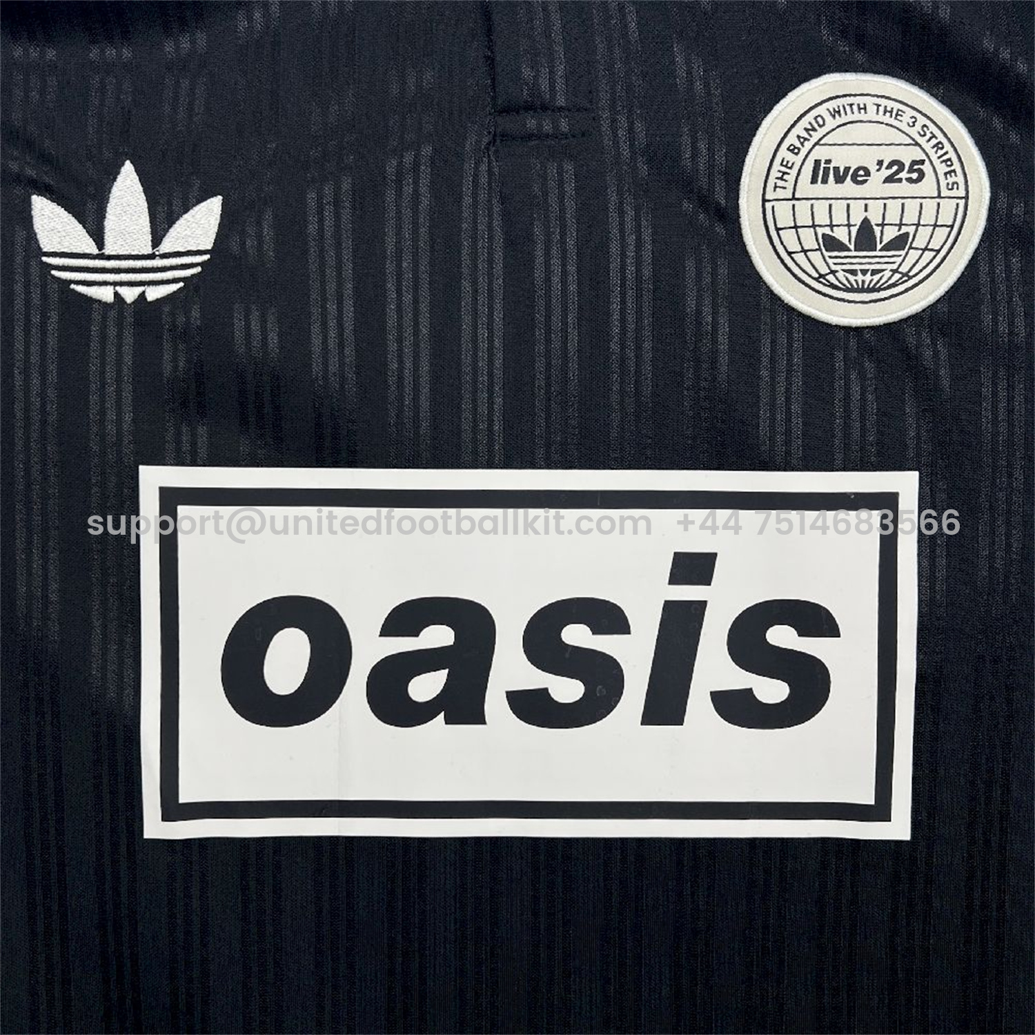 Unitedfootballkit.com | Bohemian 25-26 Oasis Originals Tour Black Jersey - Fans Version -Customize Name, Number and Patch | Worldwide Shipping