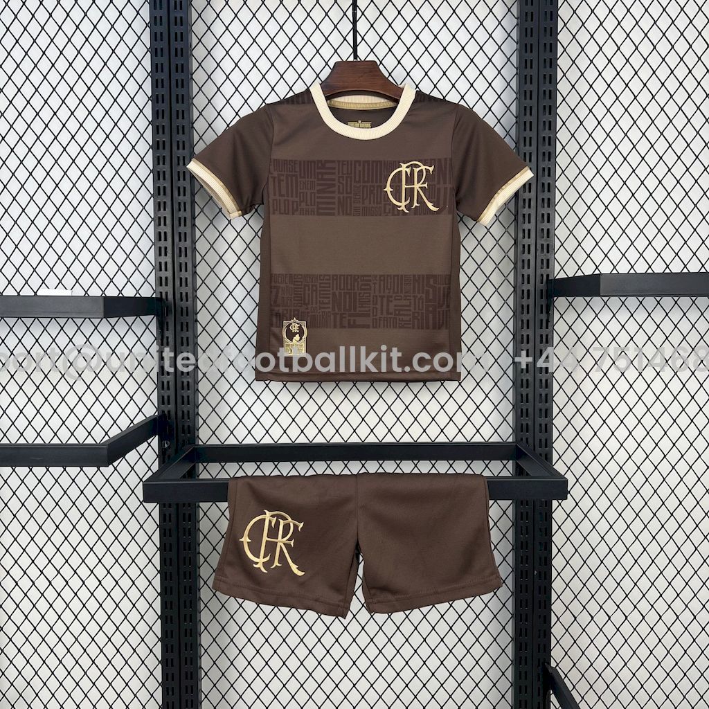 Unitedfootballkit.com | Flamengo 2024 Black November Kids Kit -Customize Name, Number and Patch | Worldwide Shipping
