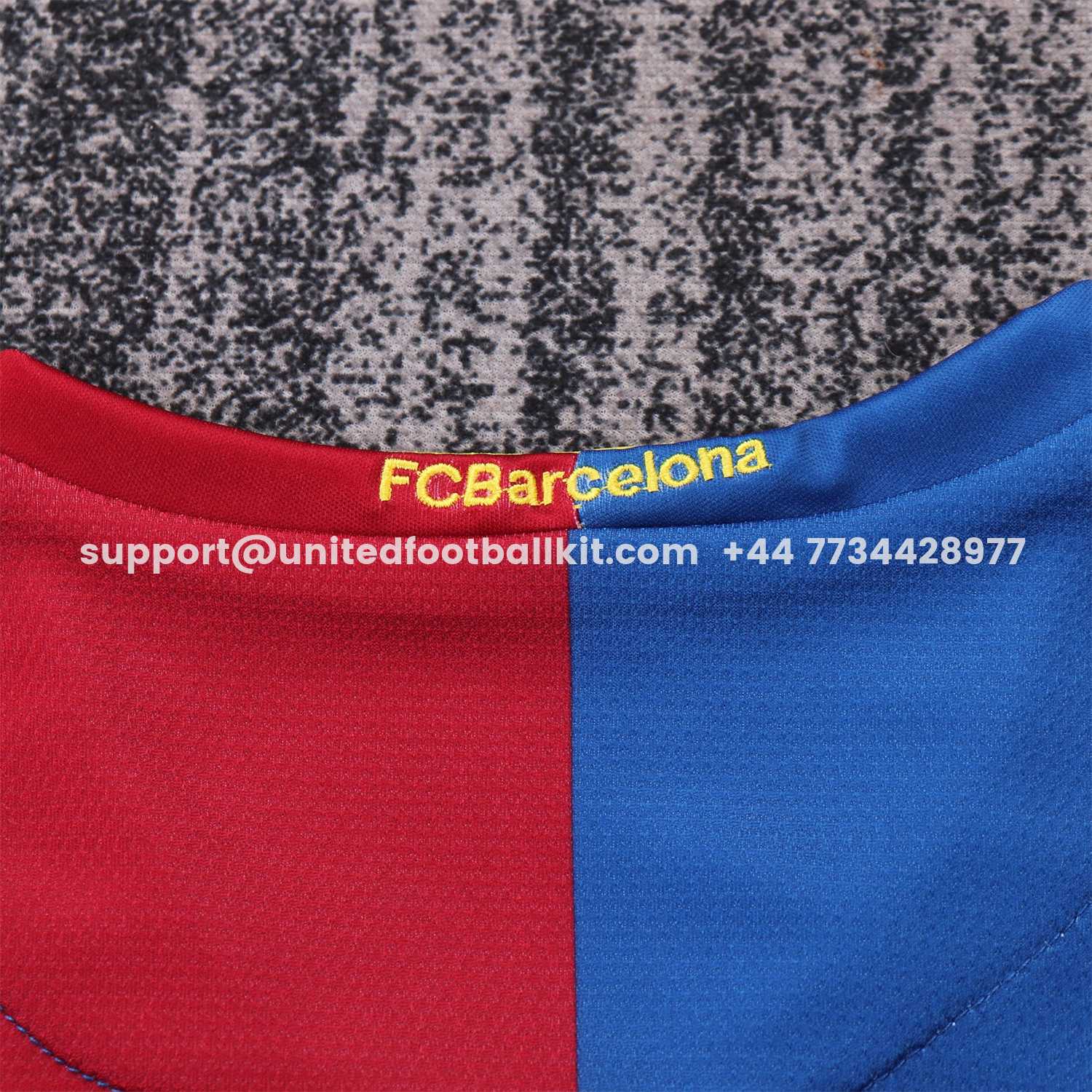 Unitedfootballkit.com | Retro Barcelona 2006-07 Home Kids Kit -Customize Name, Number and Patch | Worldwide Shipping