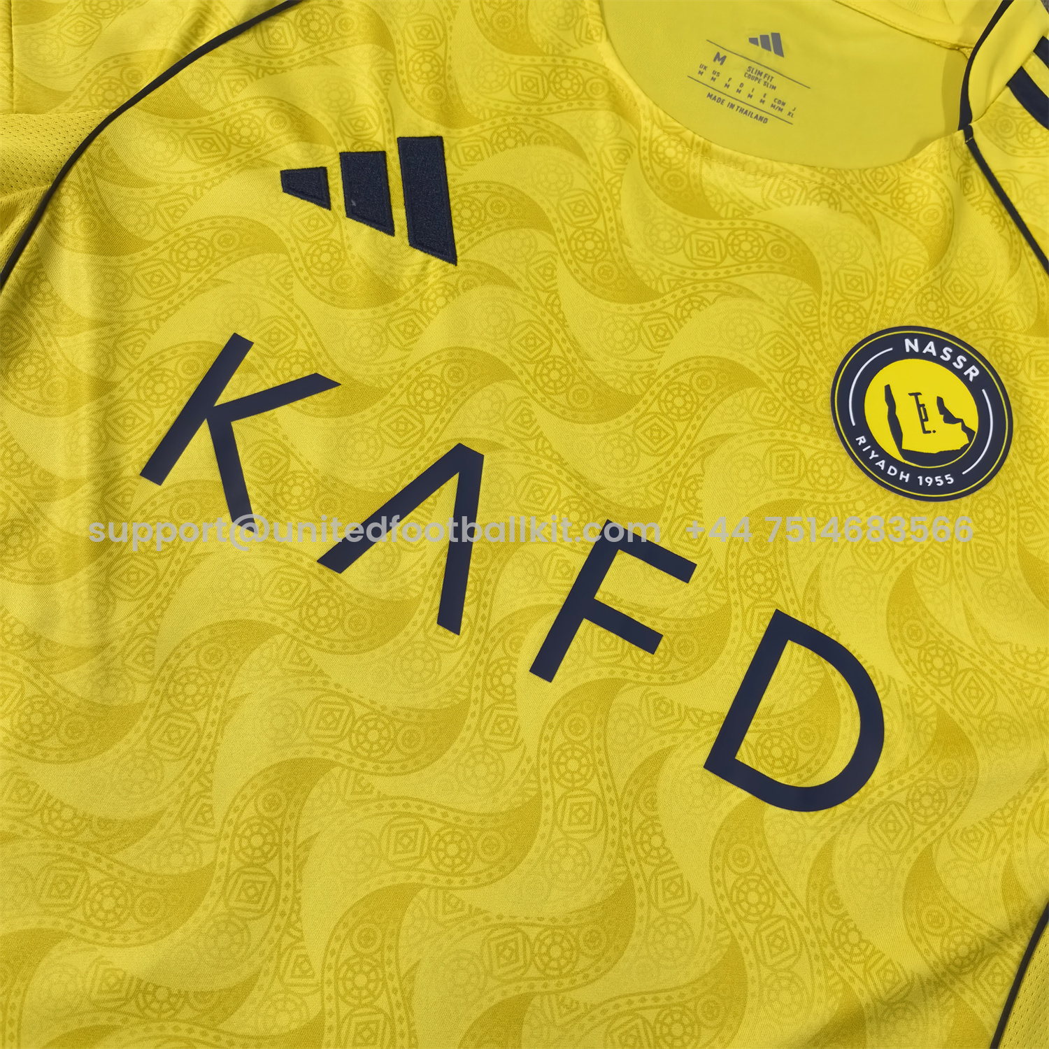 Unitedfootballkit.com | Al Nassr Riyadh Victory 25-26 Home Jersey - Fans Version -Customize Name, Number and Patch | Worldwide Shipping