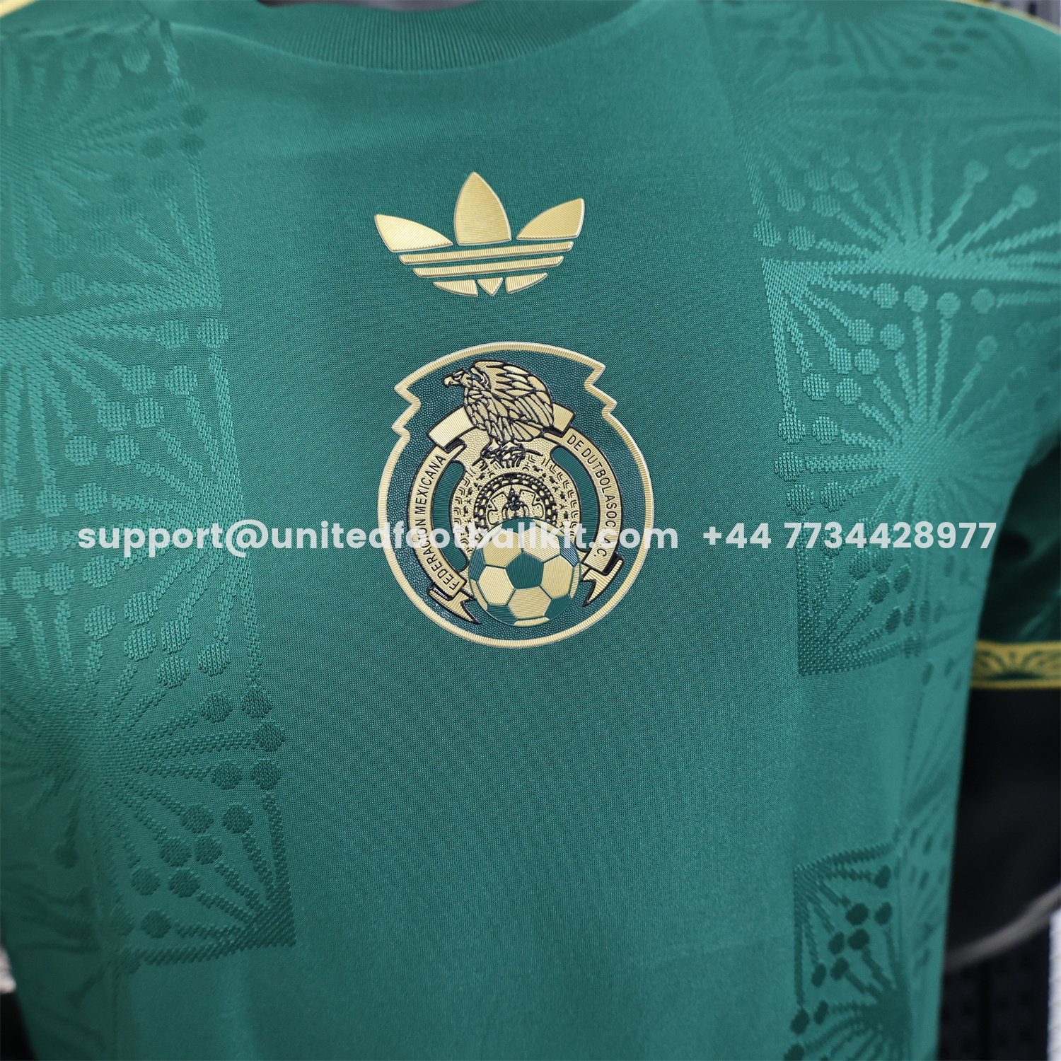 Unitedfootballkit.com | Mexico 2025 Gold Cup Special Edition Green Jersey - Player Version -Customize Name, Number and Patch | Worldwide Shipping