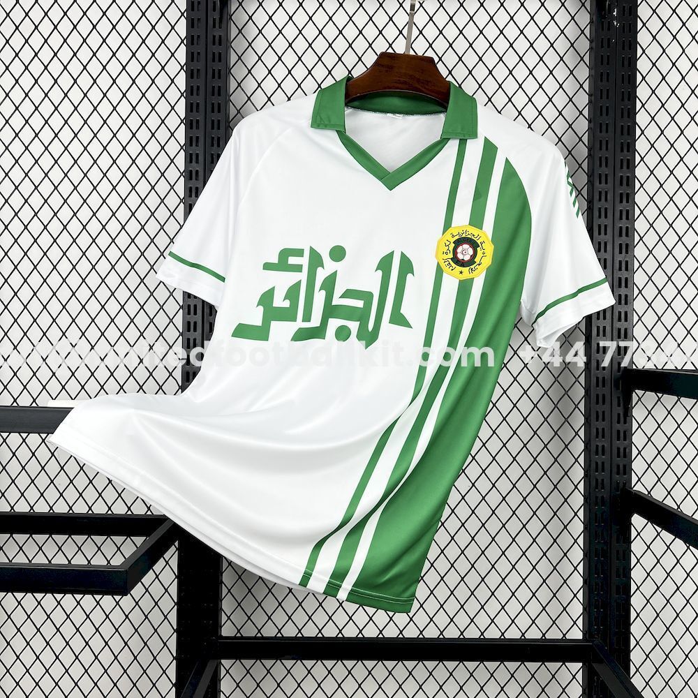 Unitedfootballkit.com | Retro Algeria 1986 Home Jersey -Customize Name, Number and Patch | Worldwide Shipping
