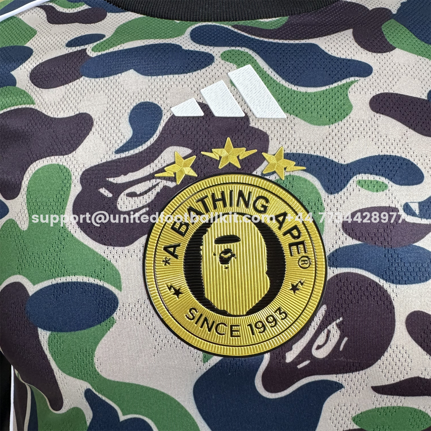 Unitedfootballkit.com | Adidas x A Bathing Ape Camouflage Special Jersey - Player Version -Customize Name, Number and Patch | Worldwide Shipping