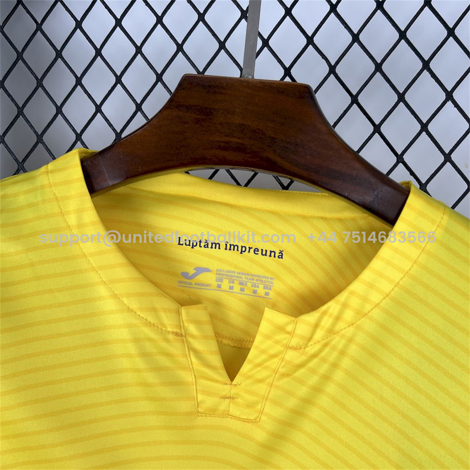 Unitedfootballkit.com | Romania 2025-26 Home Jersey - Fans Version -Customize Name, Number and Patch | Worldwide Shipping