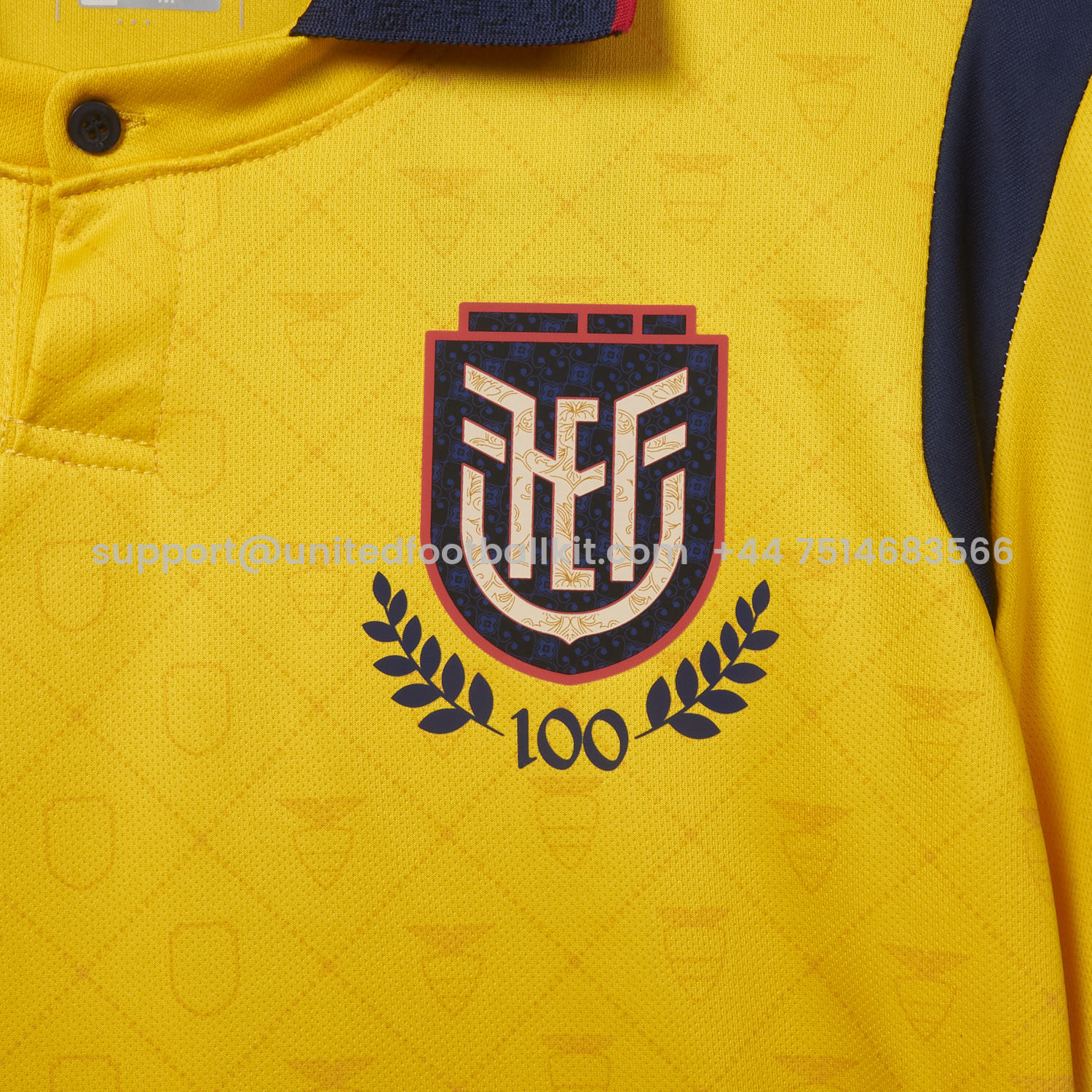 Unitedfootballkit.com | Ecuador 2025 Centenary Home Jersey - Fans Version -Customize Name, Number and Patch | Worldwide Shipping