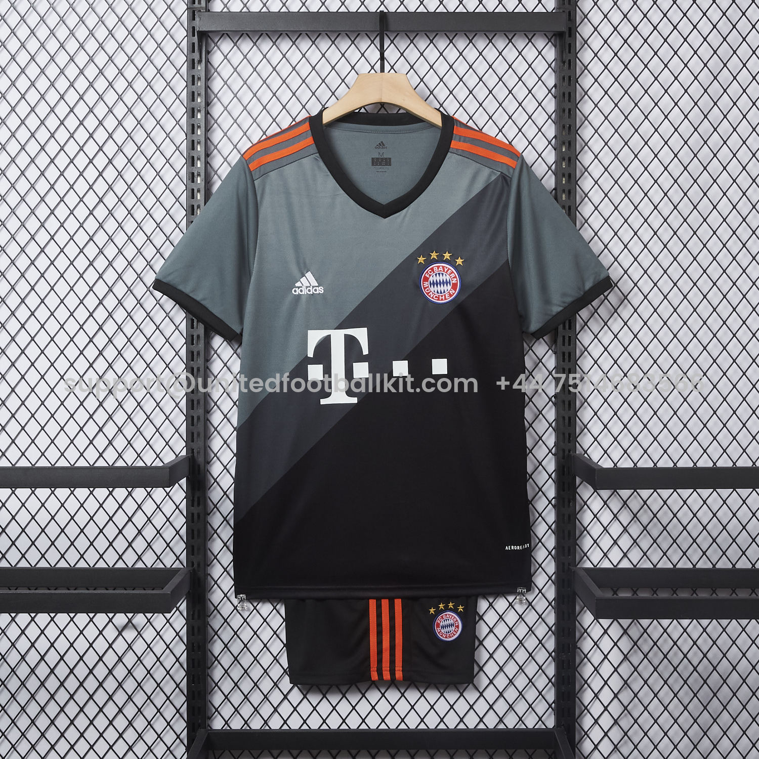 Unitedfootballkit.com | Retro Bayern Munich 2016-17 Away Men's Adult Jersey Set - Fans Version -Customize Name, Number and Patch | Worldwide Shipping