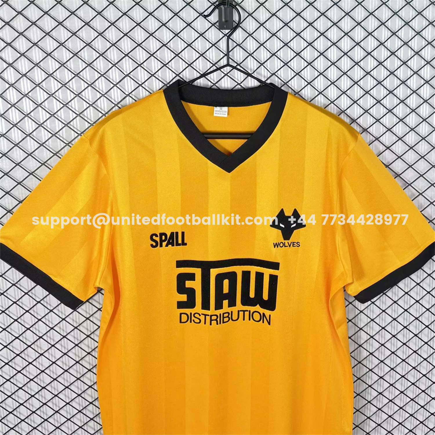 Unitedfootballkit.com | Retro Wolverhampton Wanderers Wolves 1986-88 Home Jersey -Customize Name, Number and Patch | Worldwide Shipping