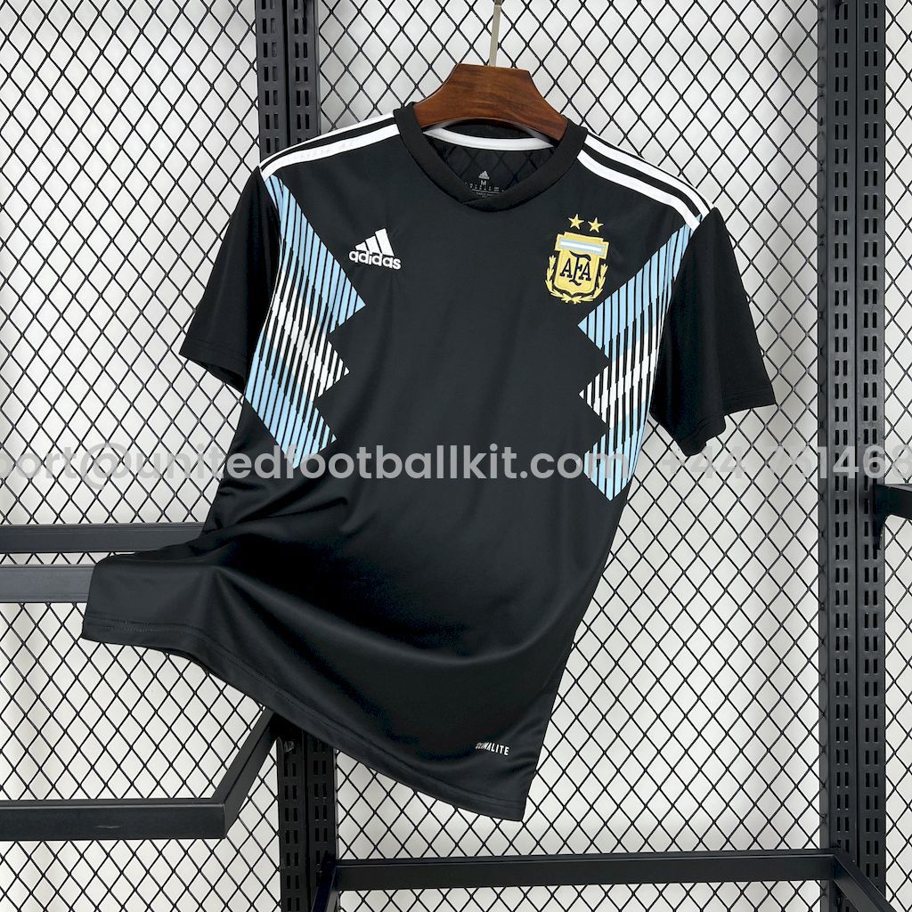 Unitedfootballkit.com | Retro Argentina 2018 Away Jersey -Customize Name, Number and Patch | Worldwide Shipping