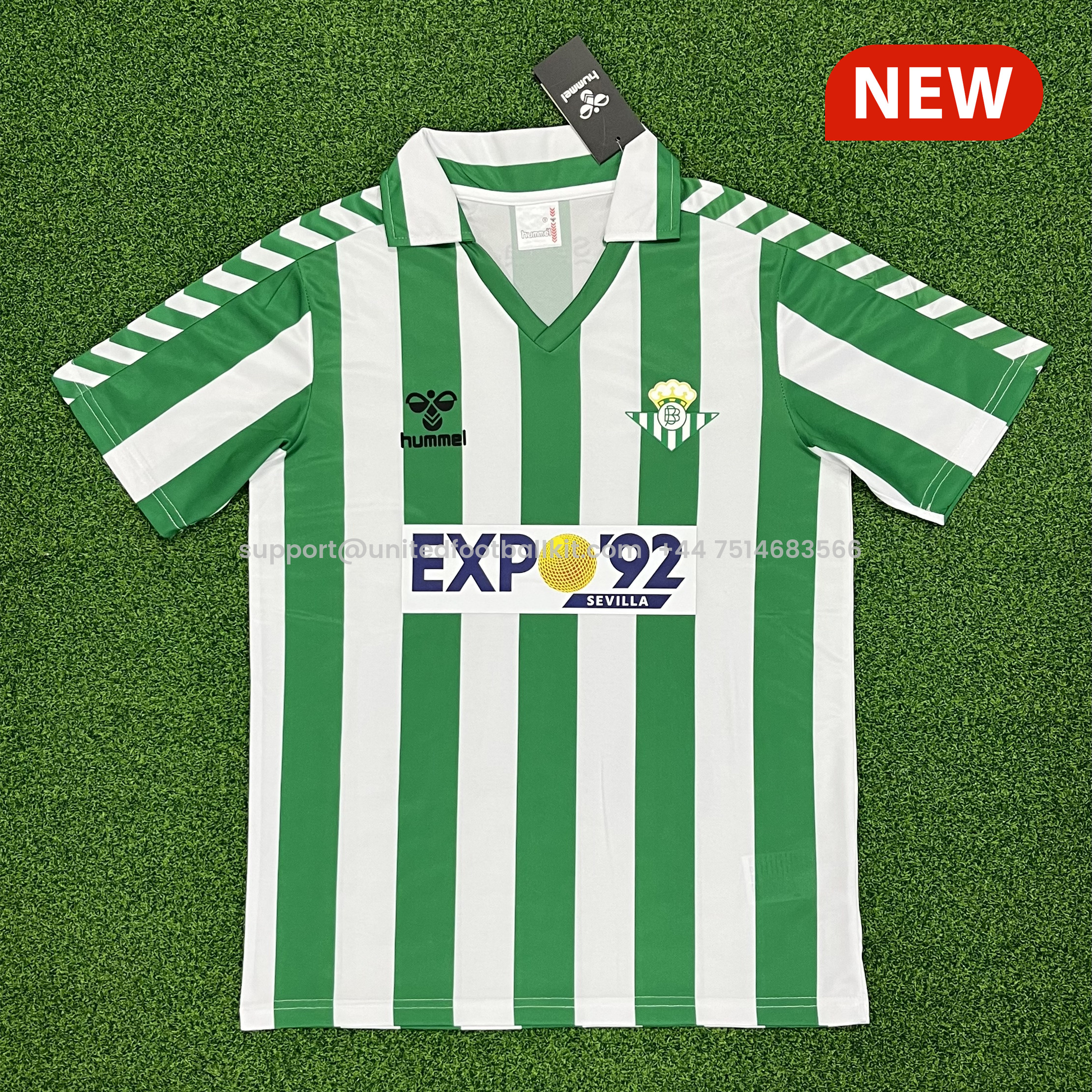 Unitedfootballkit.com | Retro Real Betis 1988-89 Home Stadium Jersey -Customize Name, Number and Patch | Worldwide Shipping