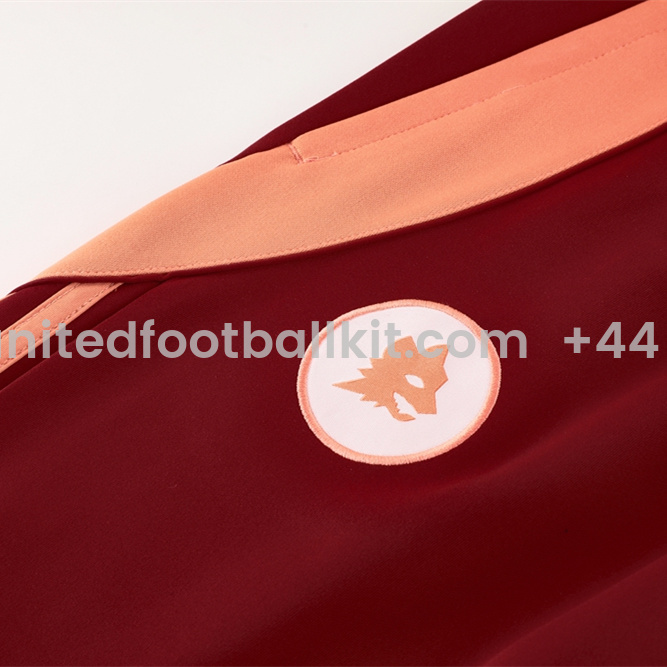 Unitedfootballkit.com | AS Roma 24-25 Originals LFSTLR Jacket Training Tracksuit - White Top and Red Pant -Customize Name, Number and Patch | Worldwide Shipping