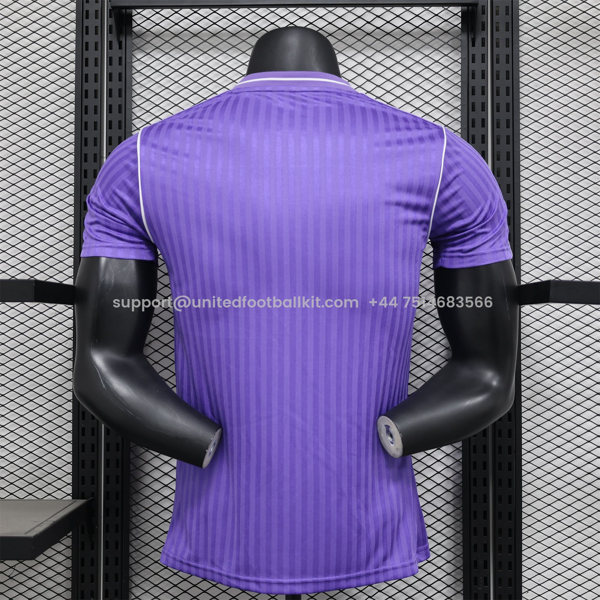 Unitedfootballkit.com | Real Madrid 2025 Purple Icon Retro Jersey - Player Version -Customize Name, Number and Patch | Worldwide Shipping