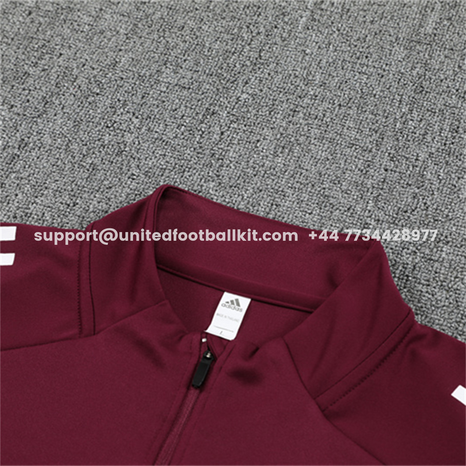 Unitedfootballkit.com | Arsenal 25-26 Long Sleeve Training Set - Wine Red Top & Grey Pants -Customize Name, Number and Patch | Worldwide Shipping