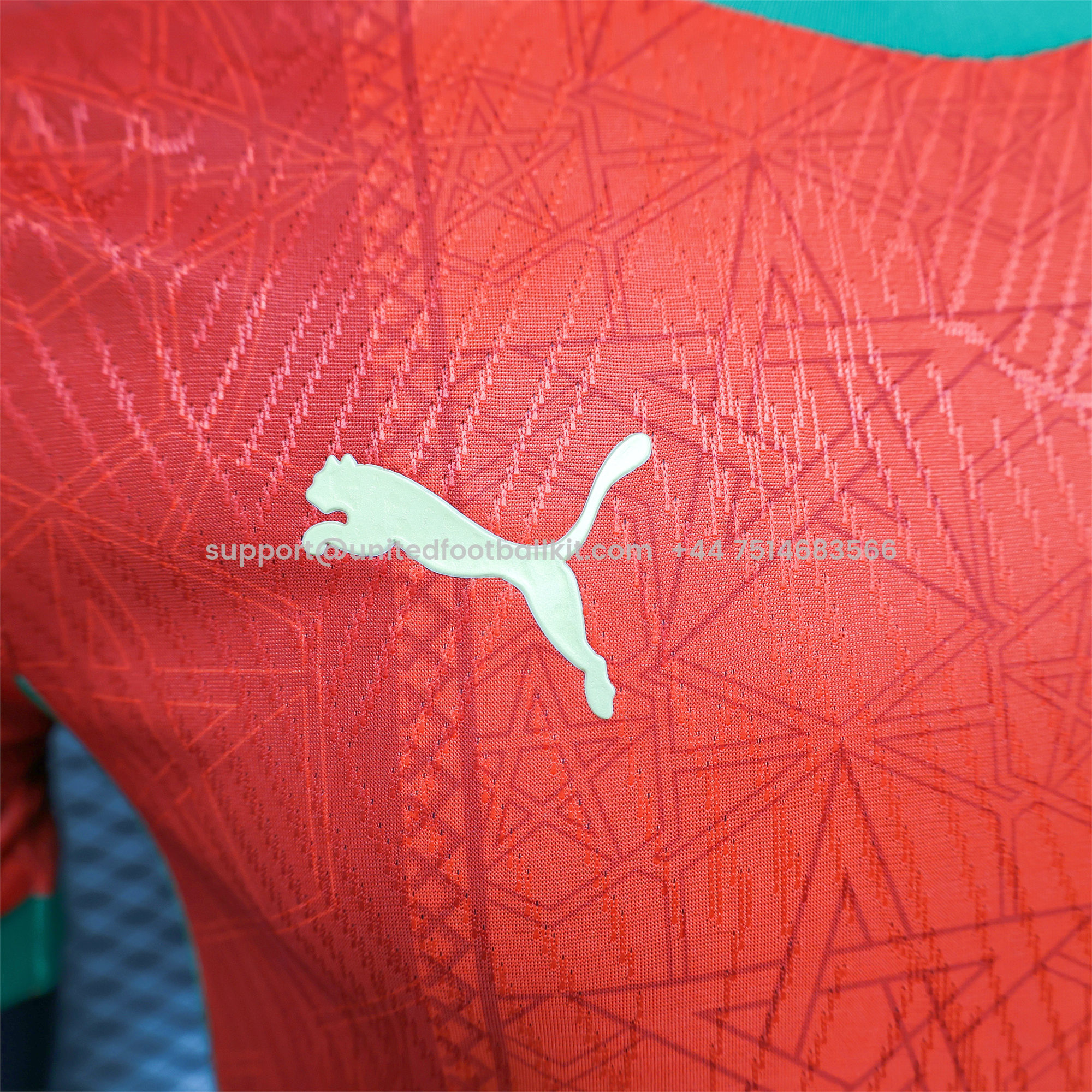 Unitedfootballkit.com | Morocco 24-25 Home Jersey - Player Version -Customize Name, Number and Patch | Worldwide Shipping