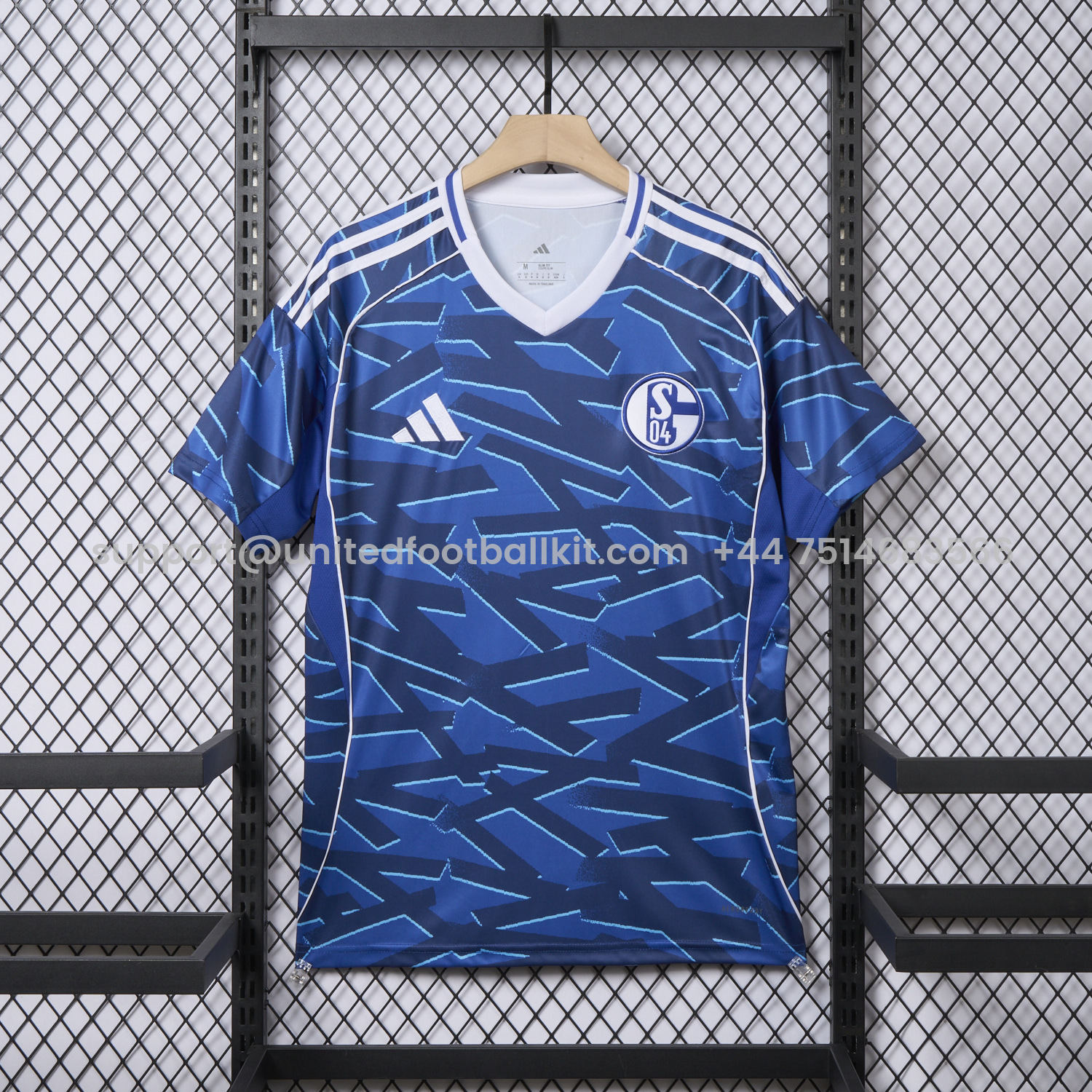 Unitedfootballkit.com | Schalke 04 25-26 Home(Leaked Version) Jersey - Fans Version -Customize Name, Number and Patch | Worldwide Shipping