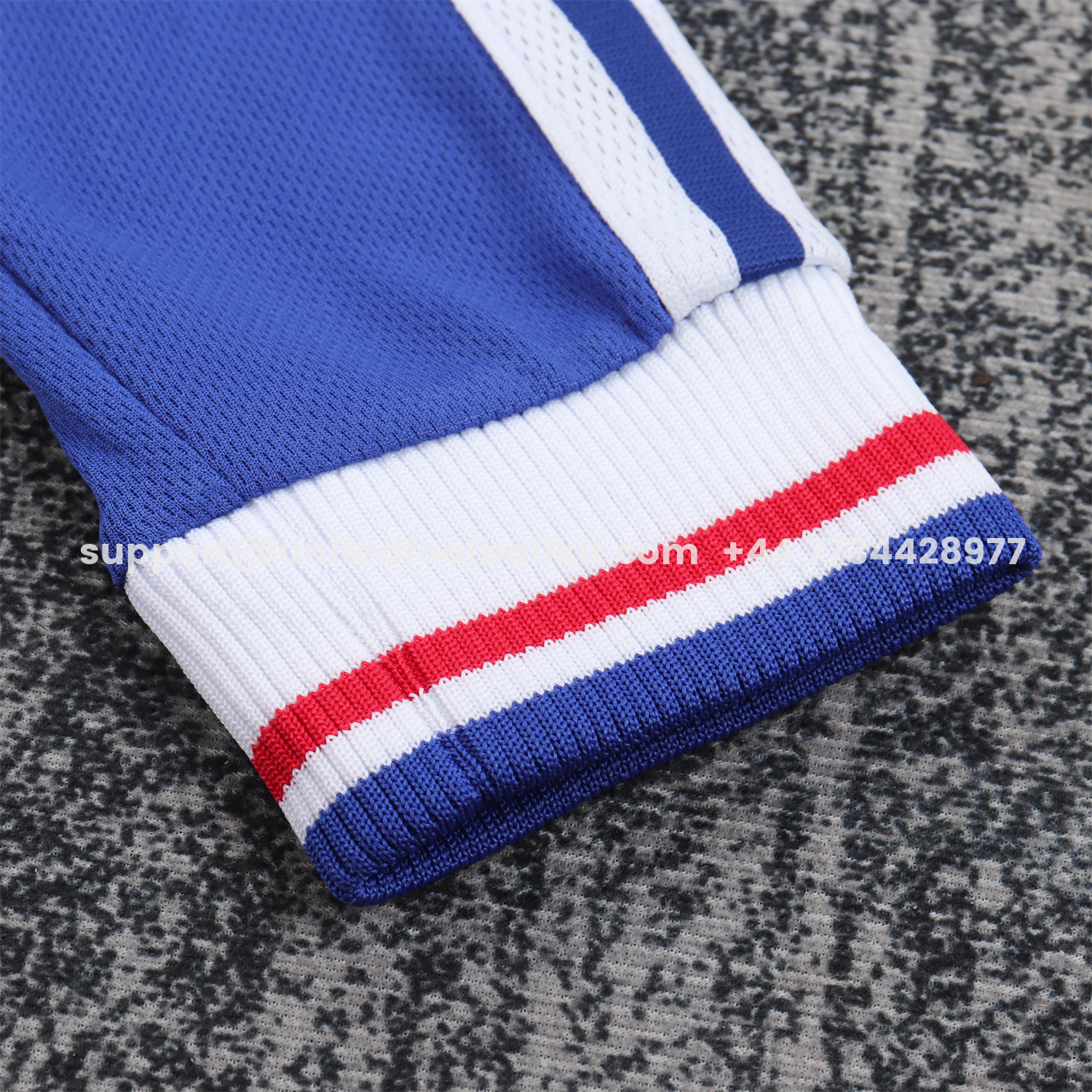 Unitedfootballkit.com | Retro France 1998 Home Long Sleeves Kids Kit -Customize Name, Number and Patch | Worldwide Shipping