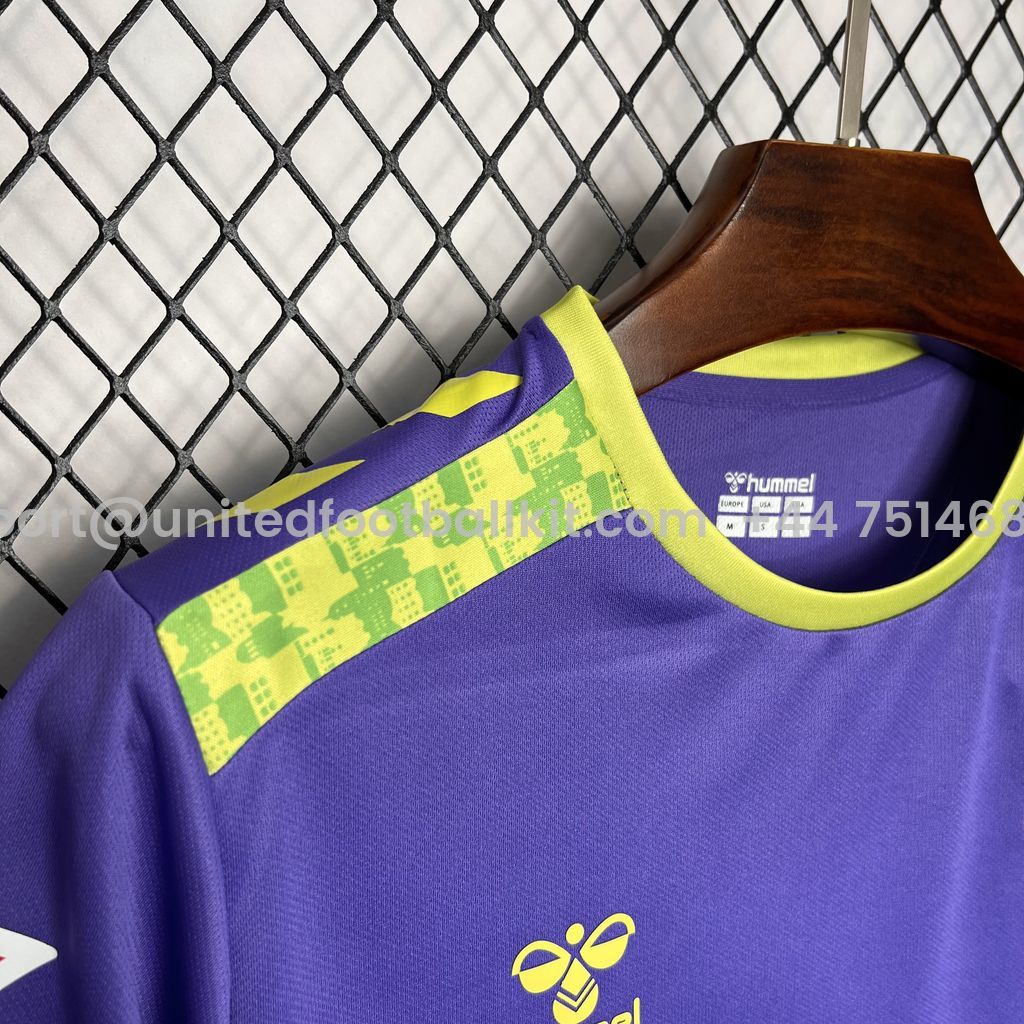 Unitedfootballkit.com | Malaga 24-25 Away Jersey - Fans Version -Customize Name, Number and Patch | Worldwide Shipping