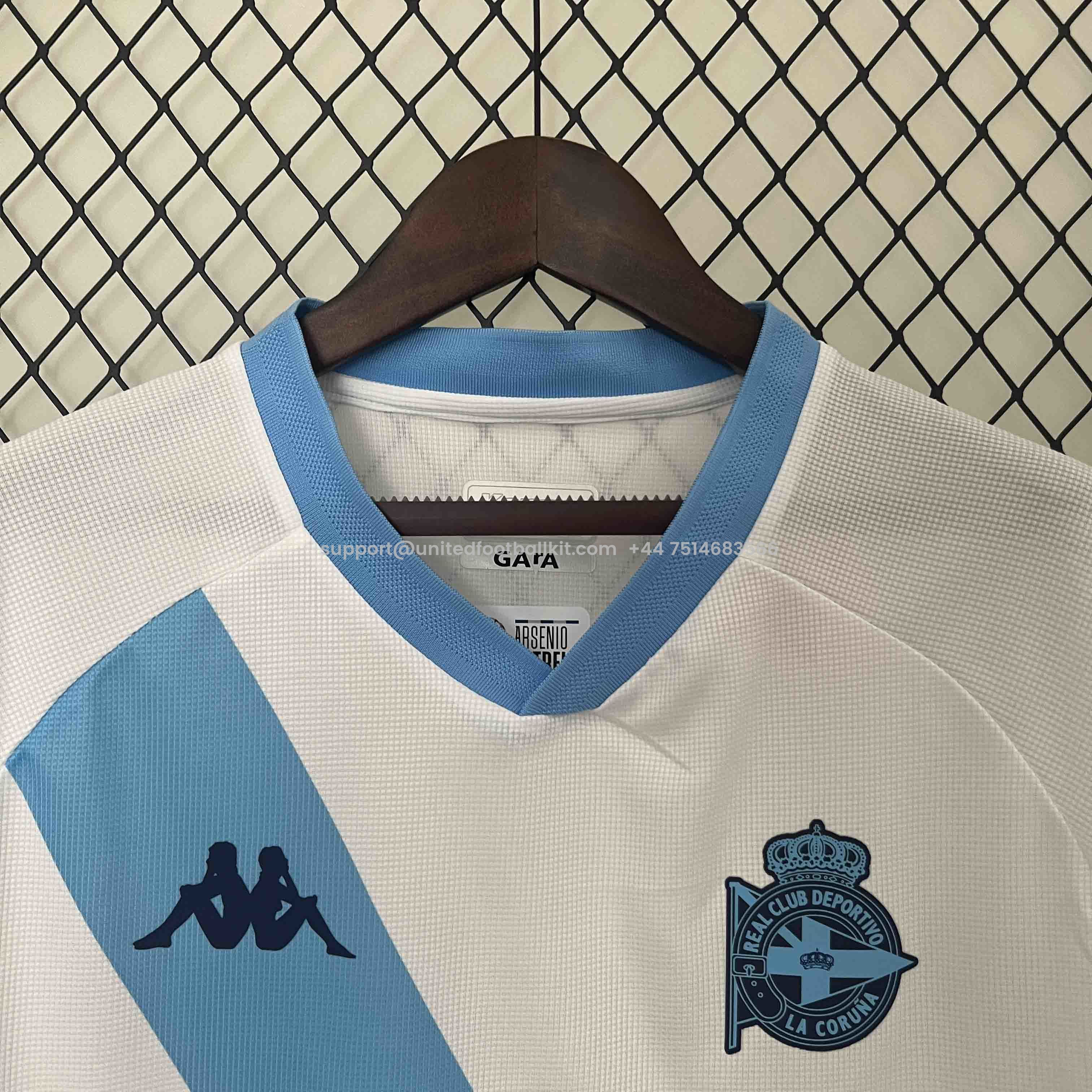 Unitedfootballkit.com | Deportivo de La Coruña 24-25 Away Jersey - Fans Version -Customize Name, Number and Patch | Worldwide Shipping