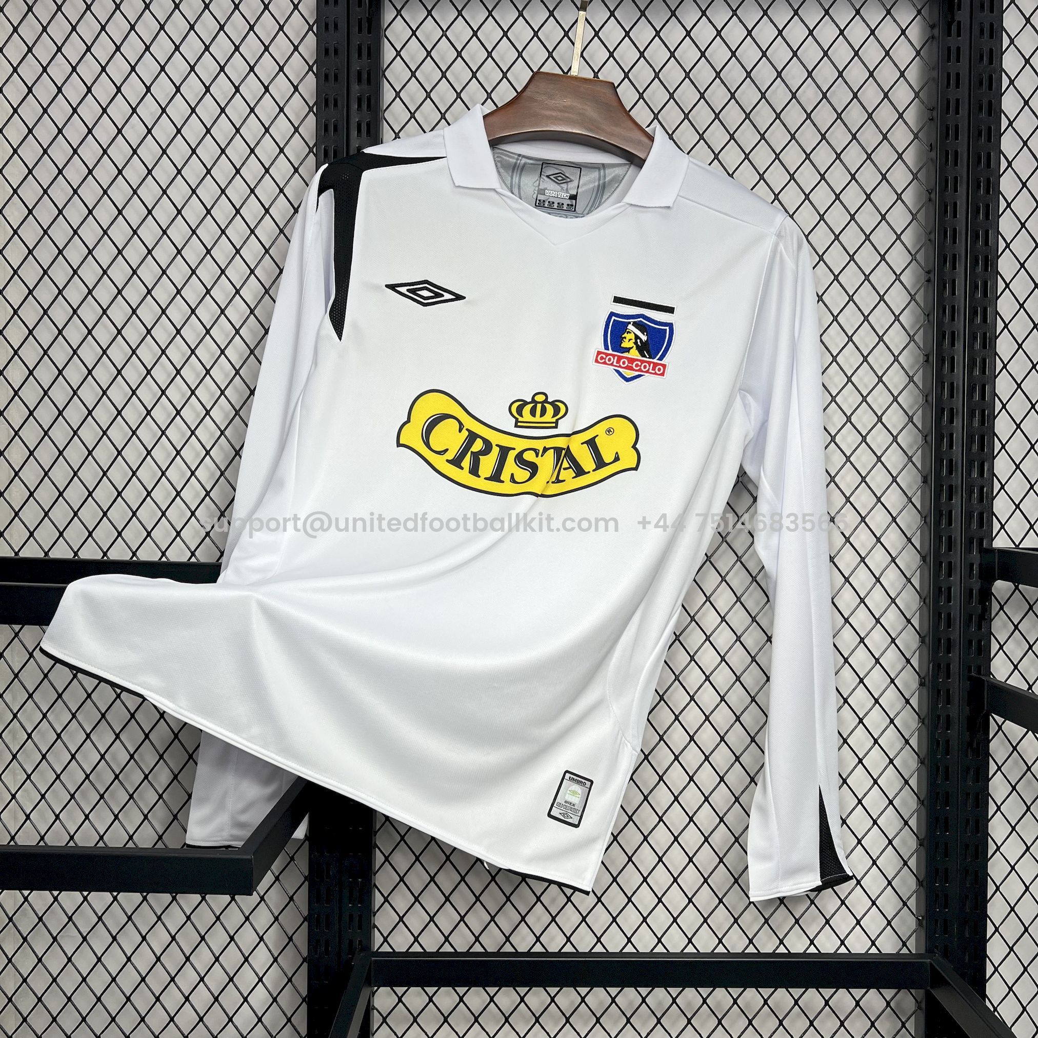Unitedfootballkit.com | Retro Colo Colo 2006 Home Long Sleeve Jersey -Customize Name, Number and Patch | Worldwide Shipping