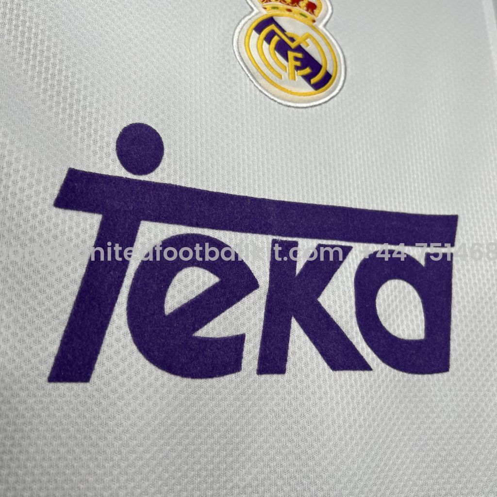 Unitedfootballkit.com | Retro Real Madrid 1997-98 Home Stadium Jersey -Customize Name, Number and Patch | Worldwide Shipping