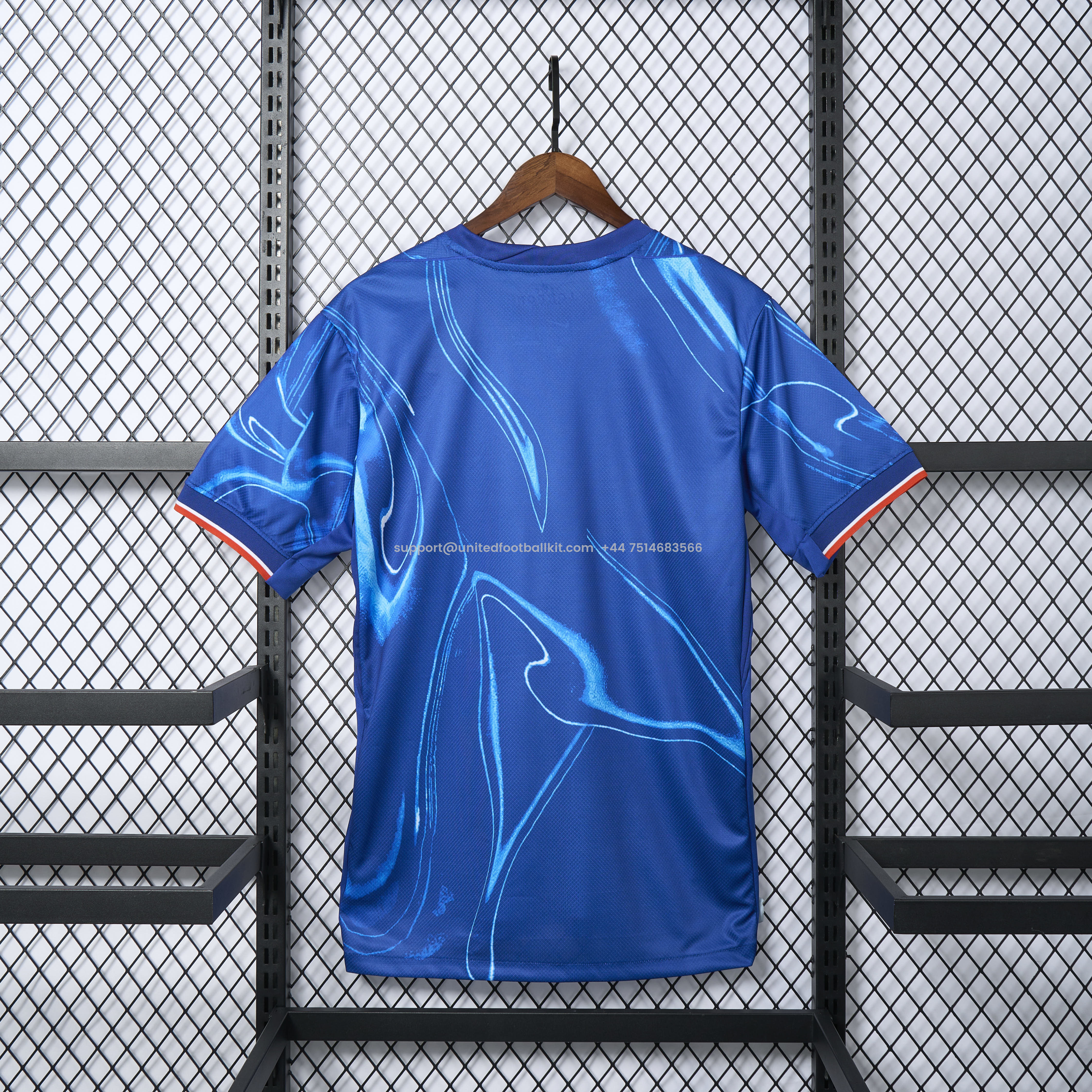 Unitedfootballkit.com | C.H.E.L.S.E.A 24-25 Home Stadium Jersey With Chest Advertisement - Fans Version -Customize Name, Number and Patch | Worldwide Shipping