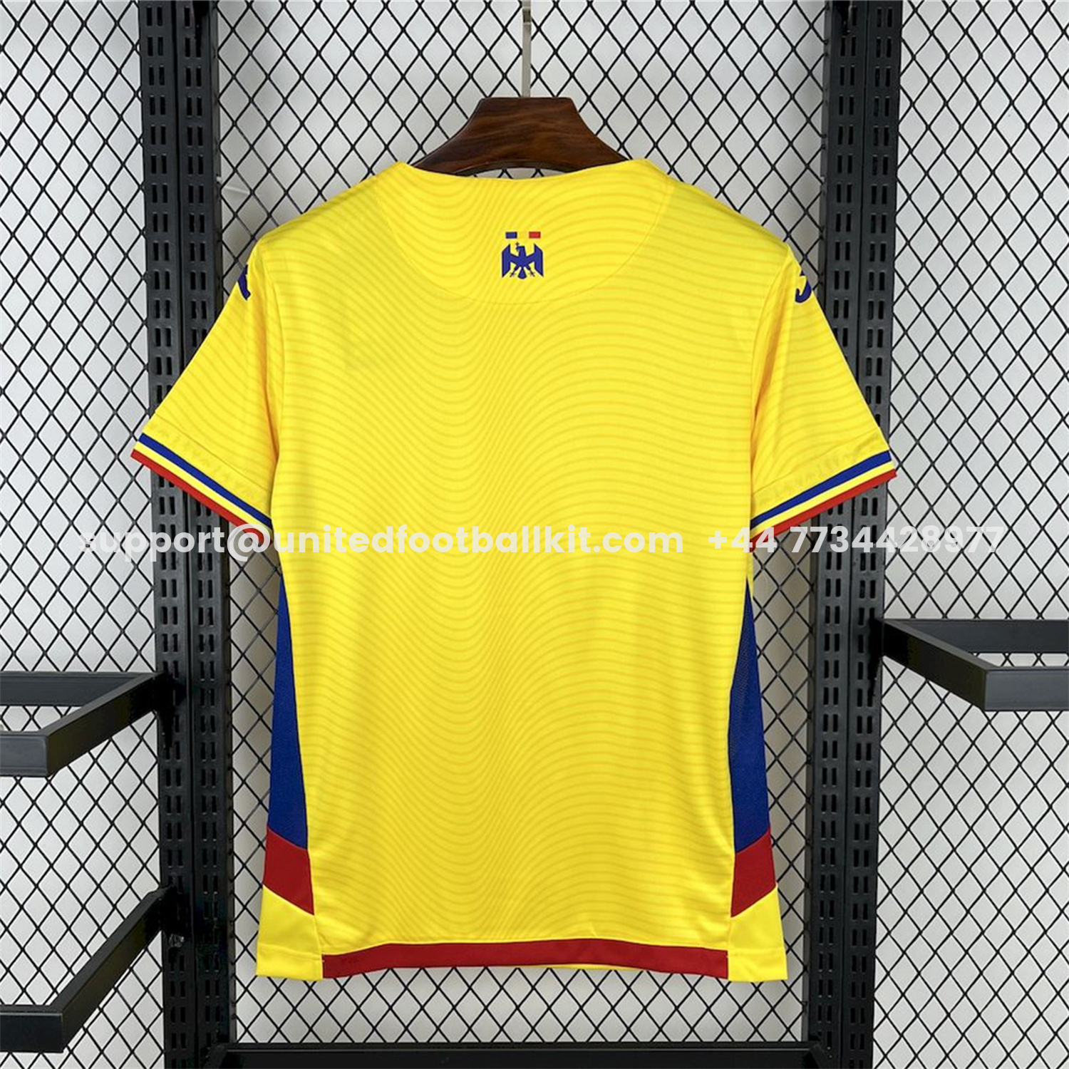 Unitedfootballkit.com | Romania 2025-26 Home Jersey - Fans Version -Customize Name, Number and Patch | Worldwide Shipping