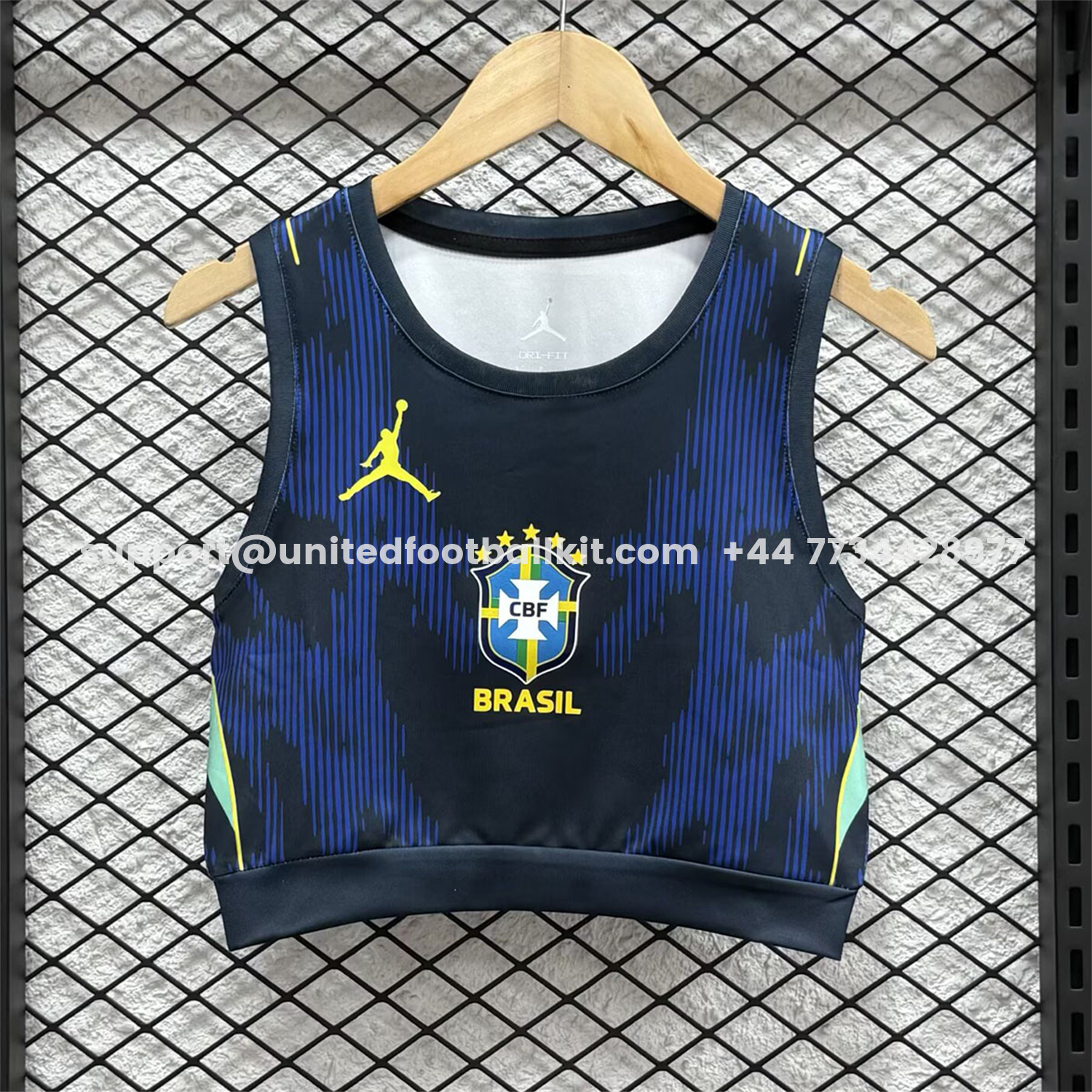 Unitedfootballkit.com | Women's Brazil 2026 Away Yoga Vest -Customize Name, Number and Patch | Worldwide Shipping