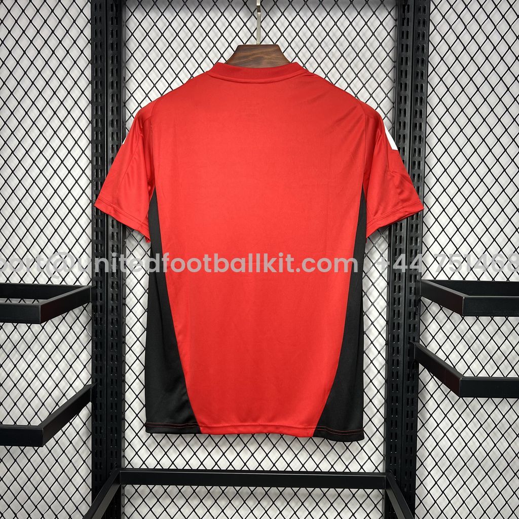 Unitedfootballkit.com | Manchester United 24-25 Red Pre-match Training Jersey - Fans Version -Customize Name, Number and Patch | Worldwide Shipping