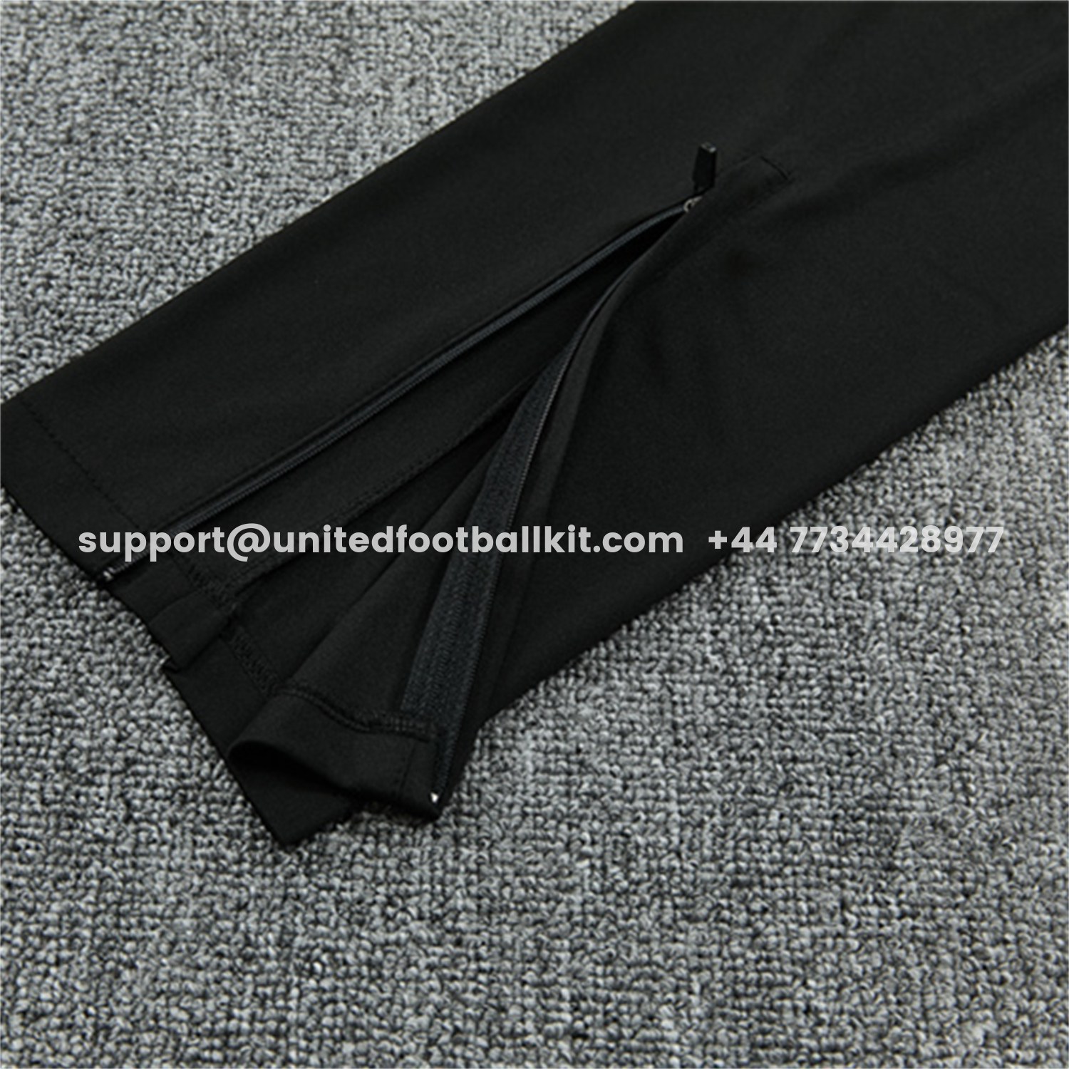 Unitedfootballkit.com | Brazil X JD 2026 Kids Long Sleeves Training Set - Black Top And Black Orange Pants -Customize Name, Number and Patch | Worldwide Shipping