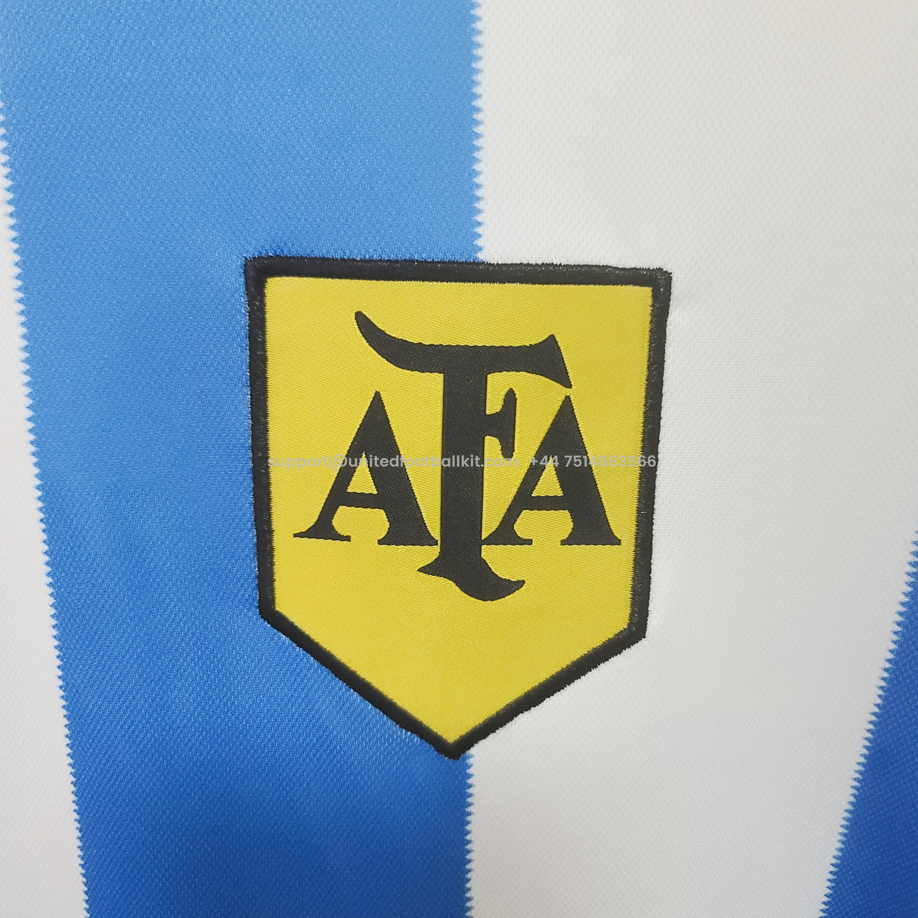 Unitedfootballkit.com | Retro Argentina 1978 Home Stadium Long Sleeve Jersey -Customize Name, Number and Patch | Worldwide Shipping