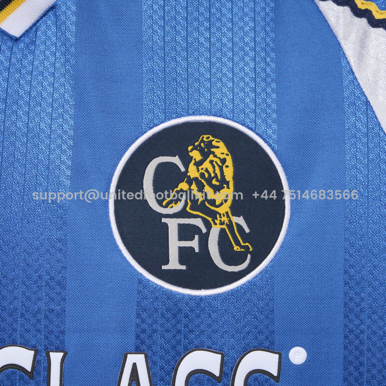 Unitedfootballkit.com | Retro C.H.E.L.S.E.A 1997-99 Home Jersey -Customize Name, Number and Patch | Worldwide Shipping