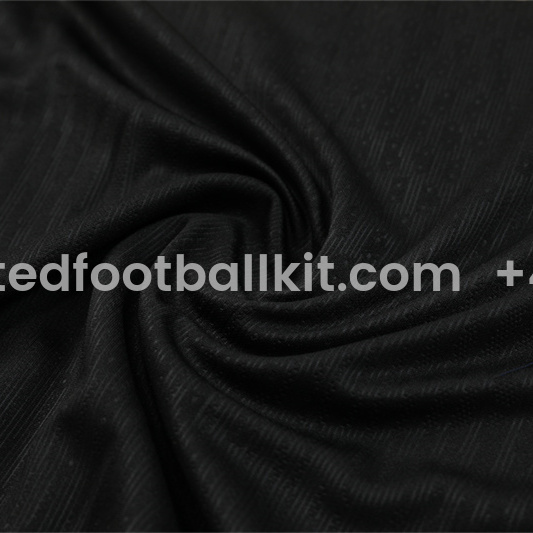 Unitedfootballkit.com | Barcelona 24-25 Long Sleeve Training Set - Player Version - Black Gold -Customize Name, Number and Patch | Worldwide Shipping