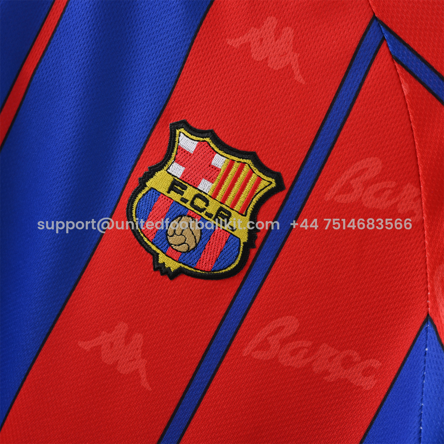 Unitedfootballkit.com | Retro Barcelona 1997-98 Home Jersey -Customize Name, Number and Patch | Worldwide Shipping