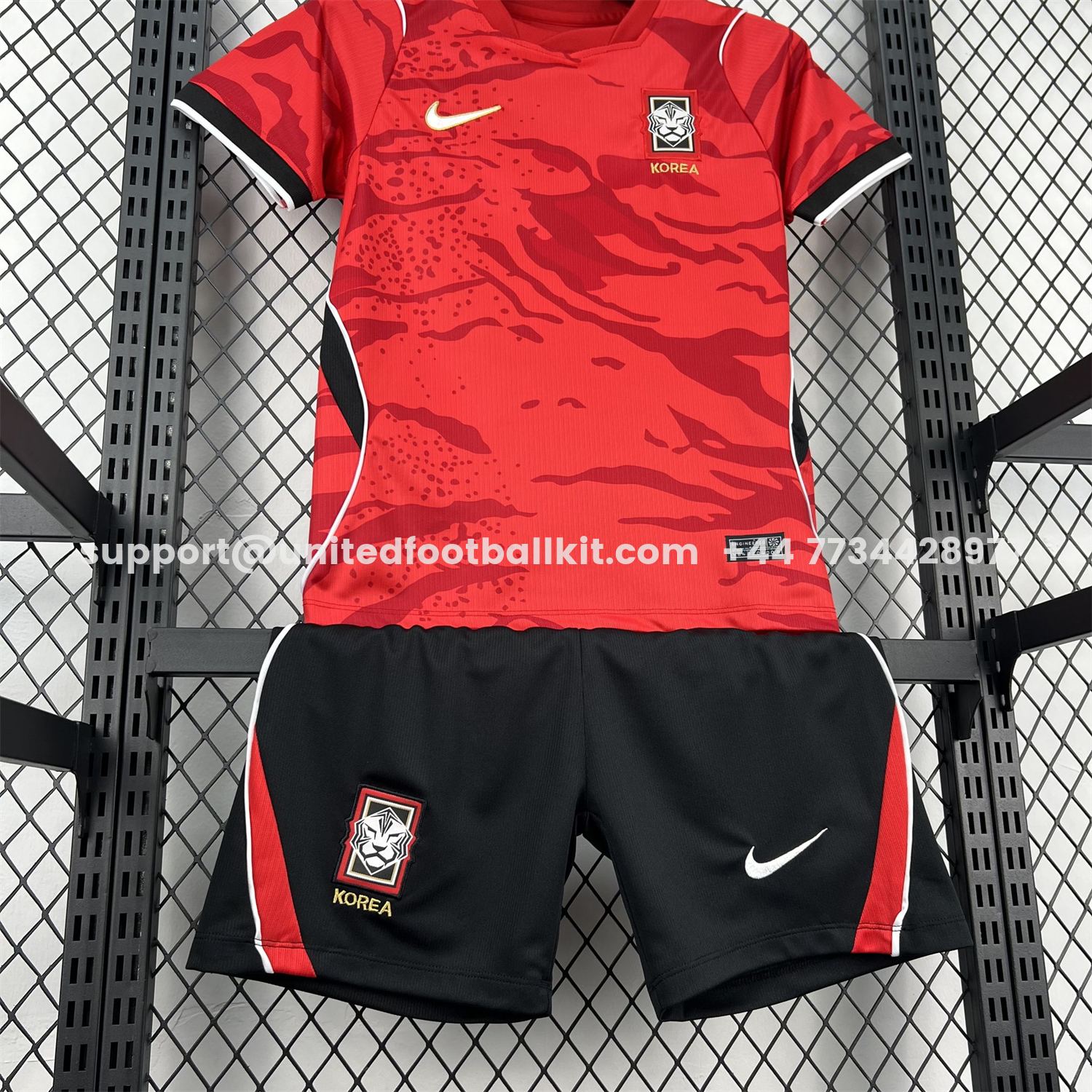 Unitedfootballkit.com | South Korea 2026 Home Kids Kit -Customize Name, Number and Patch | Worldwide Shipping