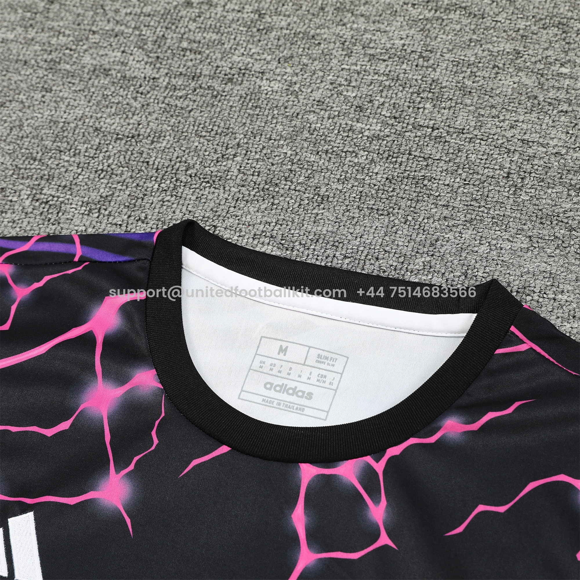 Unitedfootballkit.com | Real Madrid 24-25 Vest Training Set - Purple & Black Leopard -Customize Name, Number and Patch | Worldwide Shipping