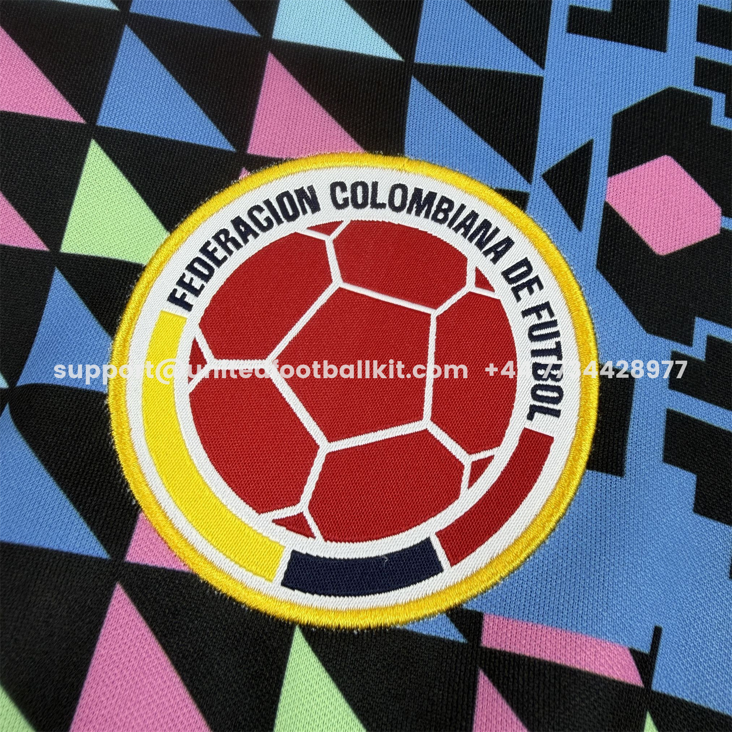 Unitedfootballkit.com | Retro Colombia 1990 Goalkeeper Long Sleeves Jersey - Fans Version -Customize Name, Number and Patch | Worldwide Shipping