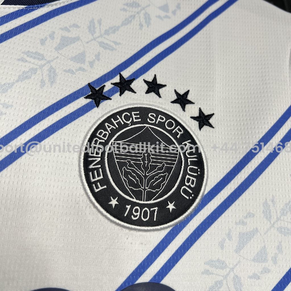 Unitedfootballkit.com | Fenerbahce 24-25 Away Jersey - Fans Version -Customize Name, Number and Patch | Worldwide Shipping