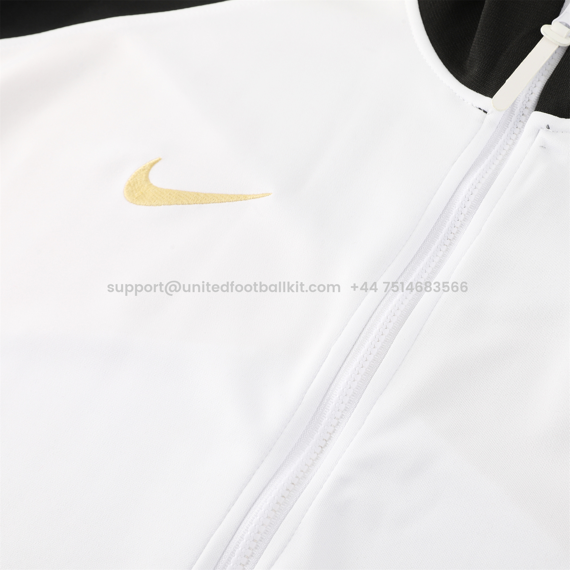 Unitedfootballkit.com | Pumas UNAM 24-25 Jacket Training Tracksuit - White -Customize Name, Number and Patch | Worldwide Shipping