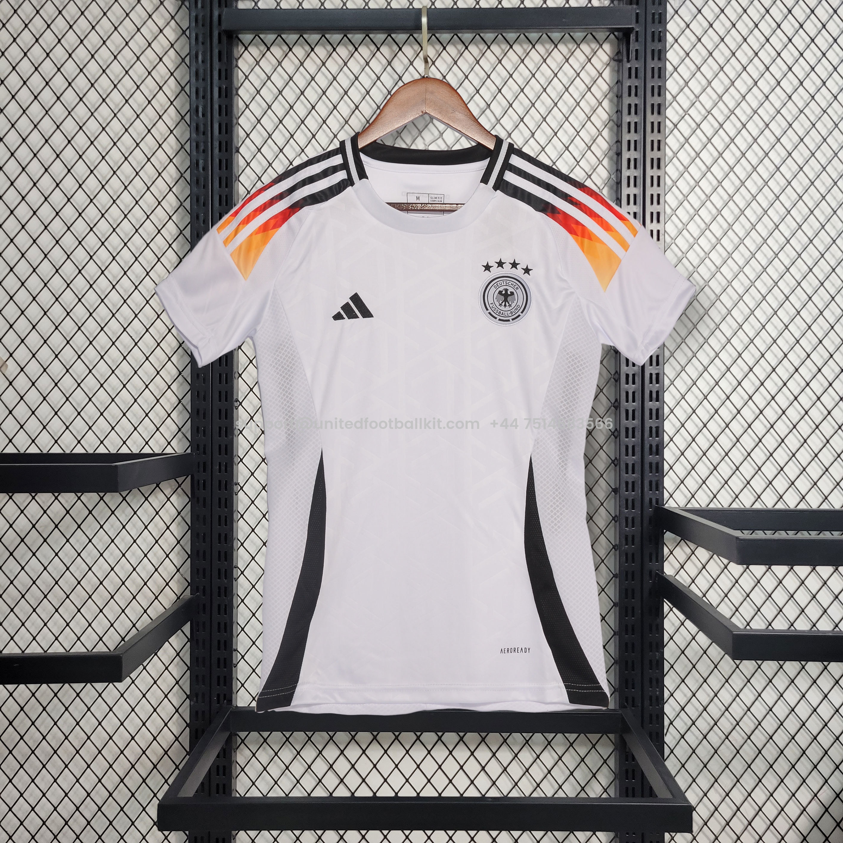 Unitedfootballkit.com | Women's Germany 2024 Home Stadium Jersey -Customize Name, Number and Patch | Worldwide Shipping