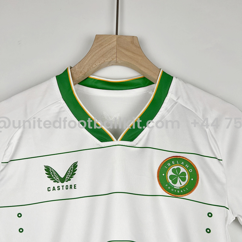 Unitedfootballkit.com | Ireland 2023 Away Stadium Kids Kit -Customize Name, Number and Patch | Worldwide Shipping